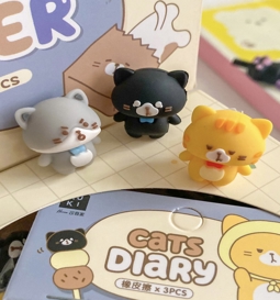 پاک کن 3تایی گربه