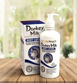 لوسیون بدن شیر الاغ پمپی