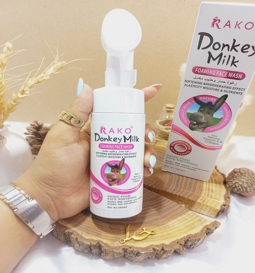 فوم فیس واش براش دار شستشوی صورت شیر الاغ وکالی 